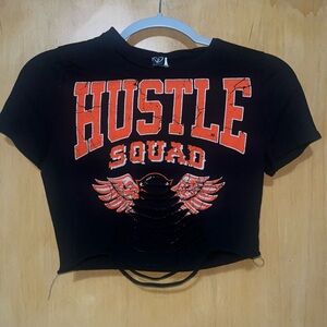 Windsor Hustle Squad Ripped Crop Top